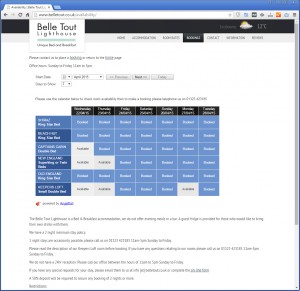 Website with Hotel Room Availability Checker