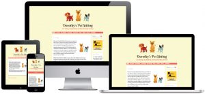 Web design for dog sitting in Lincolnshire